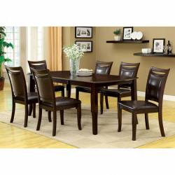 WOODSIDE 7 PC Set (Table +6 Side Chairs)
